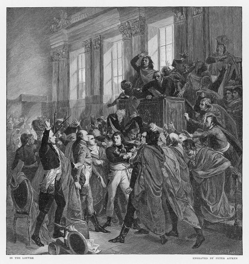 The 19th Brumaire Napoleon's Coup Drawing by Mary Evans Picture Library ...