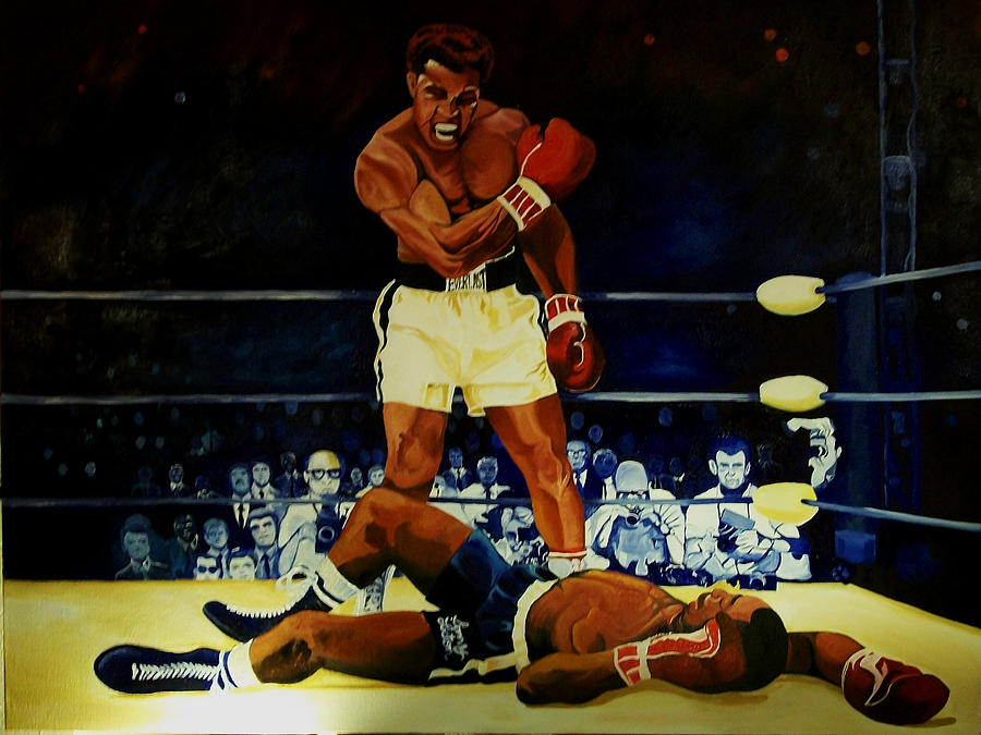 The 2nd Fight  Painting by Femme Blaicasso