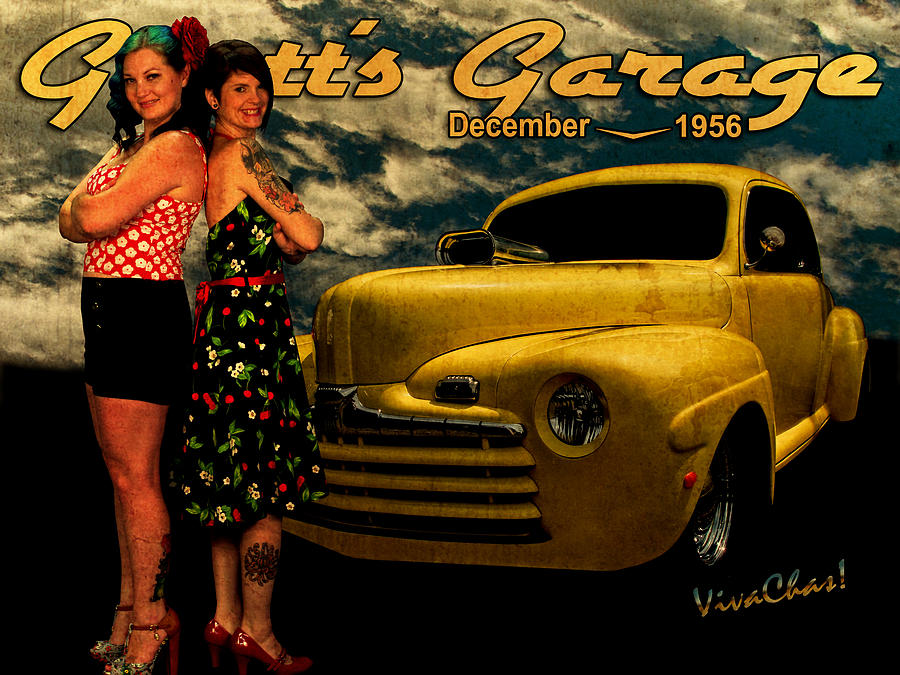 46 Photograph - The 46 Ford and the Betties by Chas Sinklier