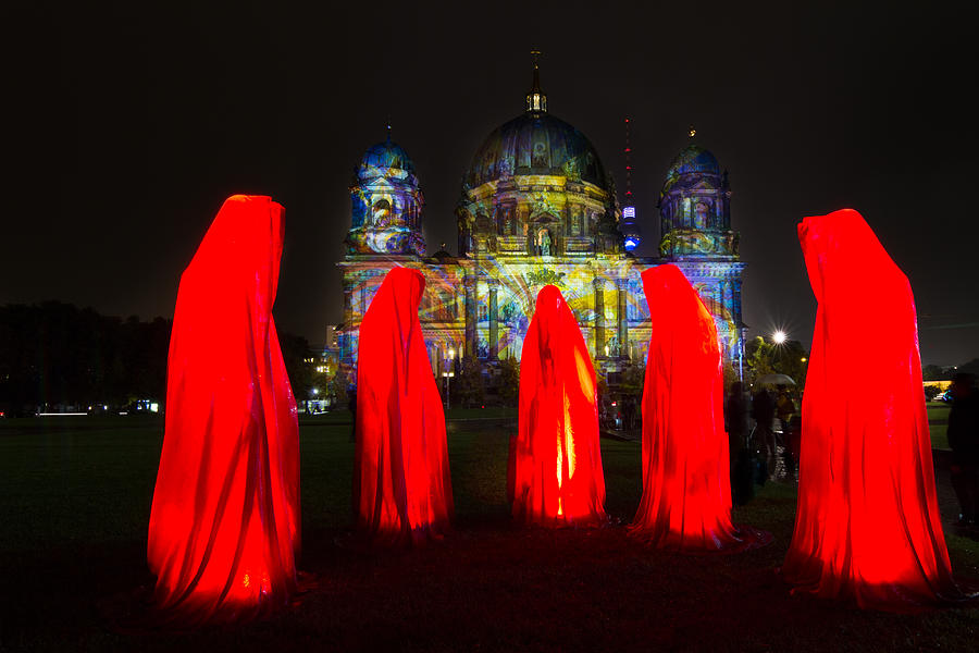 The 5 Red Monks Photograph by Maik Tondeur - Fine Art America