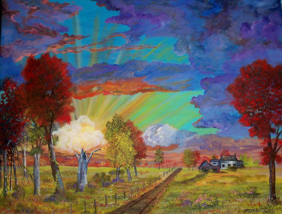 The Forgotten Farm II Painting by Dave Farrow