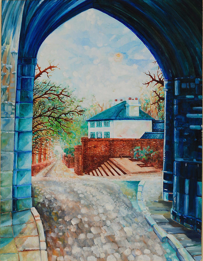 The Abbey Gate - St Albans Painting by Giovanni Caputo