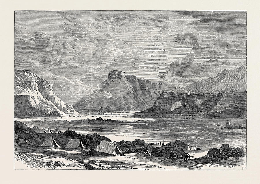 The Abyssinian Expedition View From The Fortified Post Drawing by ...