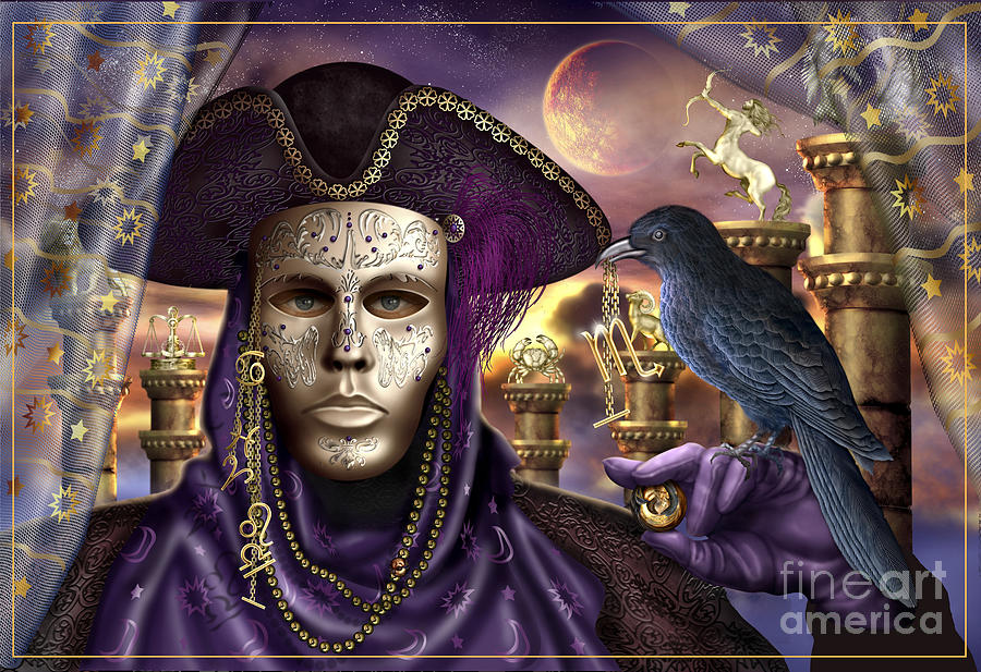 Crow Digital Art - The Accomplice by MGL Meiklejohn Graphics Licensing