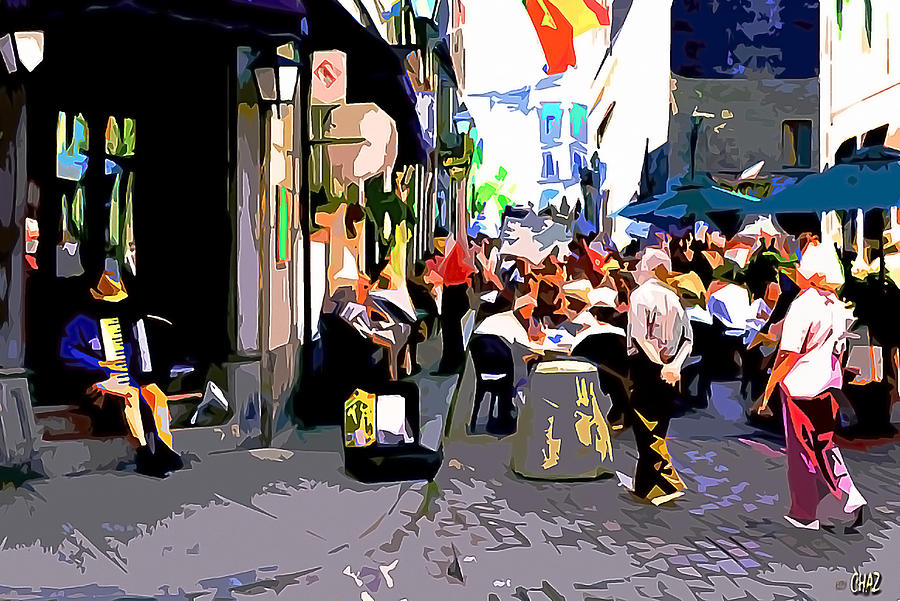 The Accordion Player Painting by CHAZ Daugherty