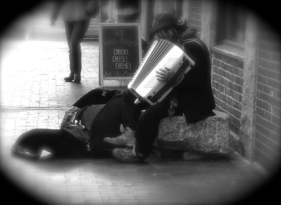 The Accordion Player Photograph by Pat Exum