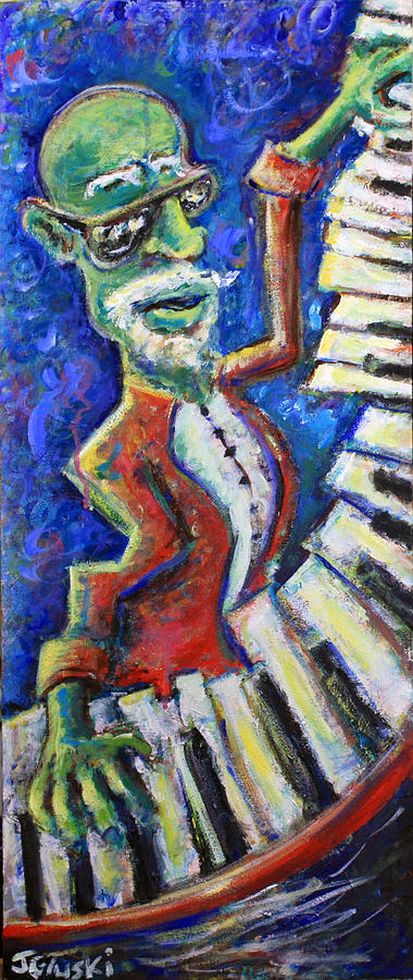 New Orleans Painting - The Acid Jazz Jam Piano by Jason Gluskin