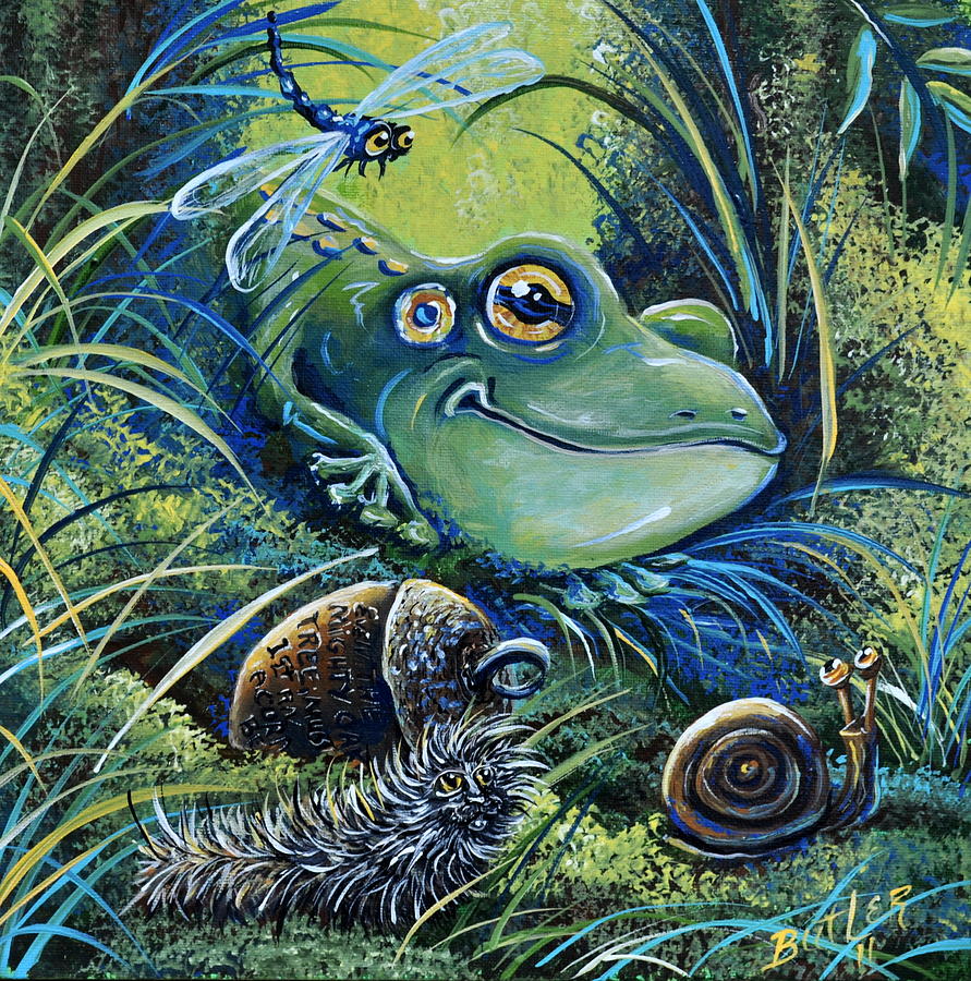 The Acorn Painting by Gail Butler