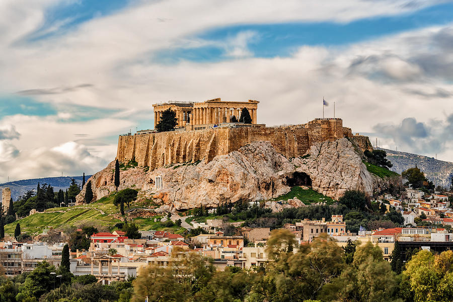The Acropolis and Plaka Photograph by Vasilis Tsikkinis photos