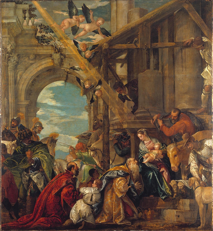 The Adoration of the Kings Painting by Paolo Veronese