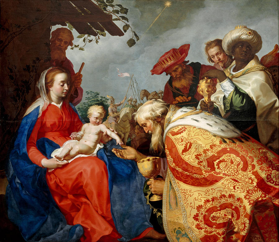 The Adoration of the Magi Painting by Abraham Bloemaert