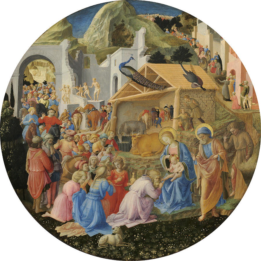 Castle Painting - The Adoration of the Magi by Fra Angelico and Fra Filippo Lippi