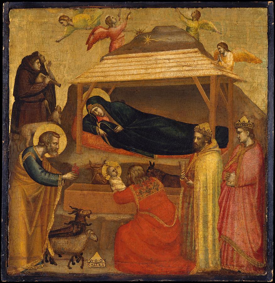 Giotto Di Bondone Painting - The Adoration Of The Magi by Giotto di Bondone