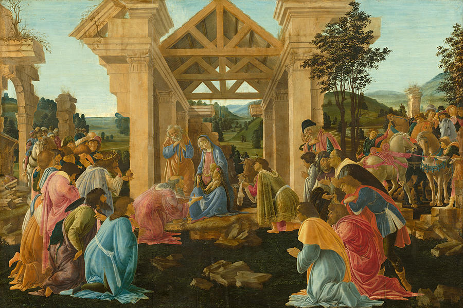 Sandro Botticelli Painting - The Adoration of the Magi by Sandro Botticelli