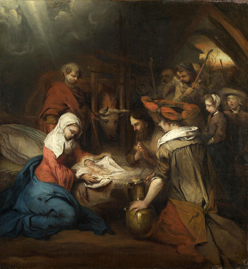 The Adoration of the Shepherds Painting by Barent Fabritius