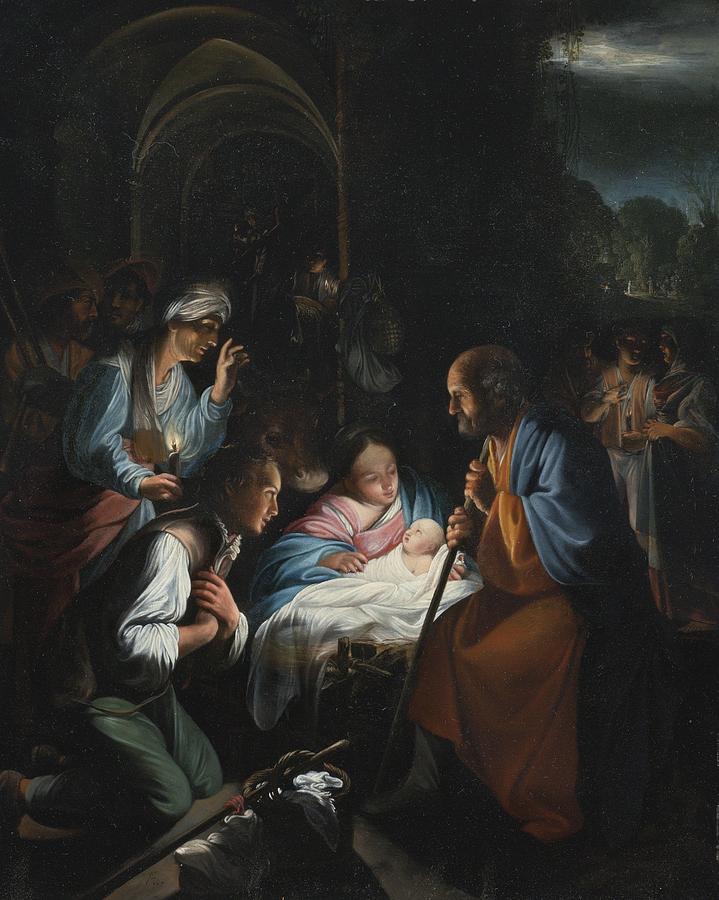 The Adoration Of The Shepherds Painting by Celestial Images