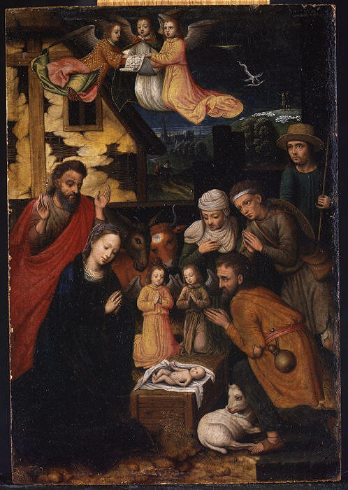 The Adoration Of The Shepherds Painting by Marcellus Coffermans - Fine ...