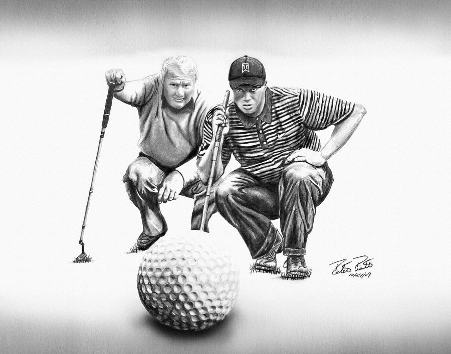 Tiger Woods Drawing - The Advisor LE by Peter Piatt