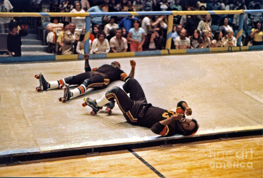 The Aftermath at Old School Roller Derby  Photograph by Jim Fitzpatrick