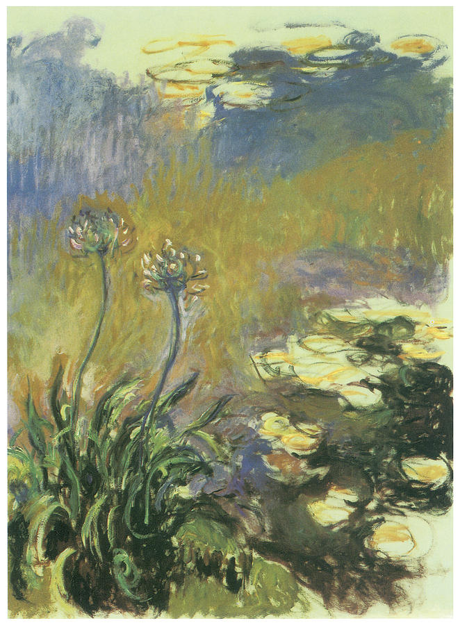 Claude Monet Painting - The Agapanthus by Claude Monet
