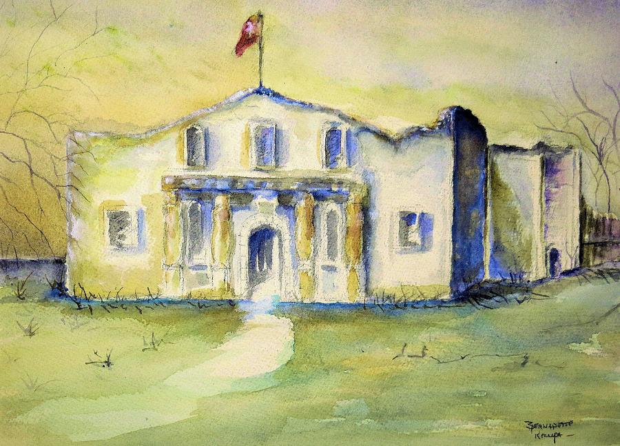 The Alamo  Painting by Bernadette Krupa