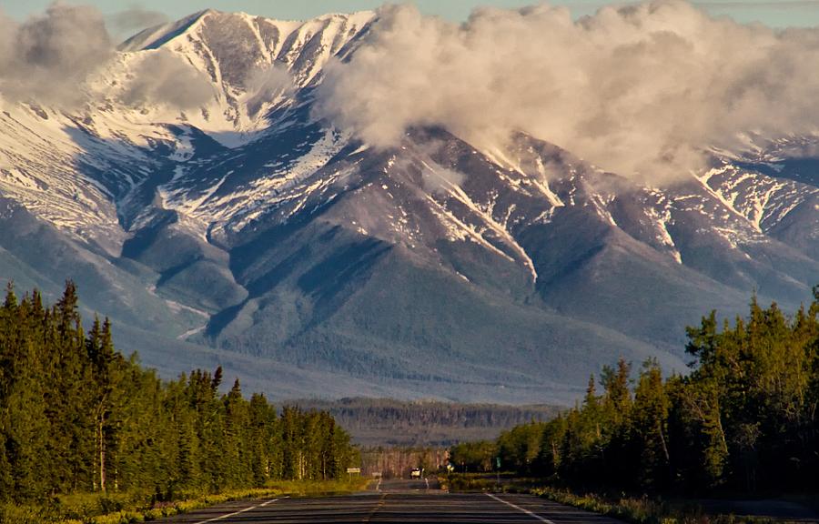 The Alaska Highway Tok Junction Alaska Photograph by Michael W Rogers