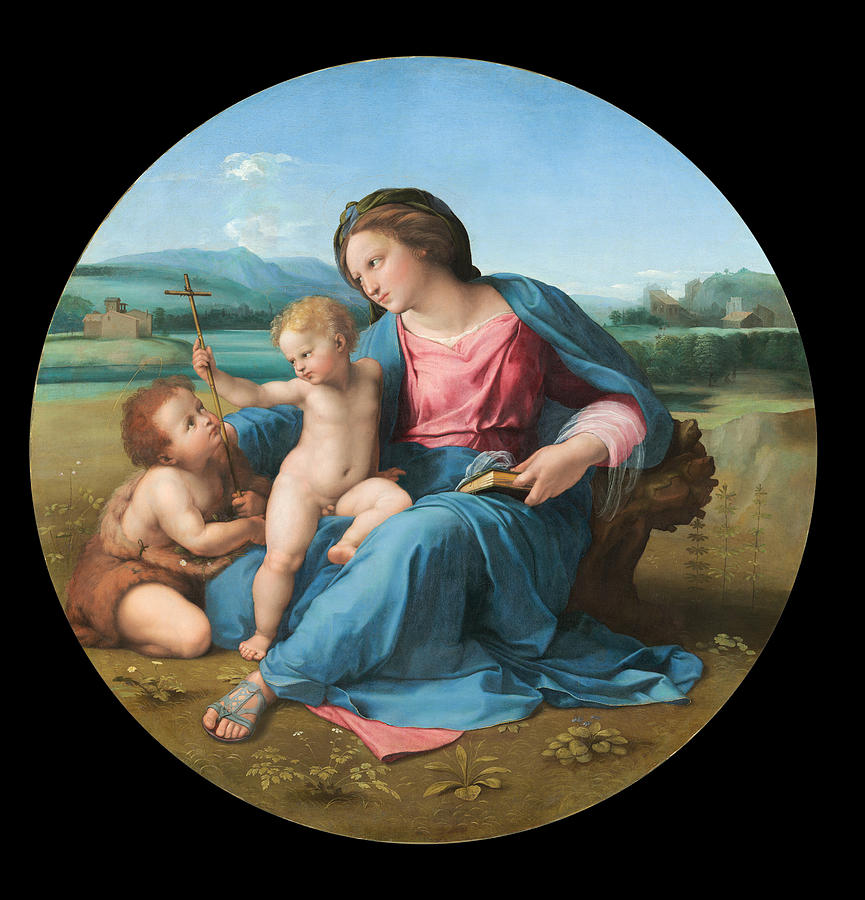 The Alba Madonna Painting - The Alba Madonna by Raphael