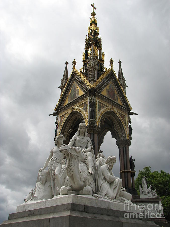 London Photograph - The Albert Memorial in London by Zori Minkova