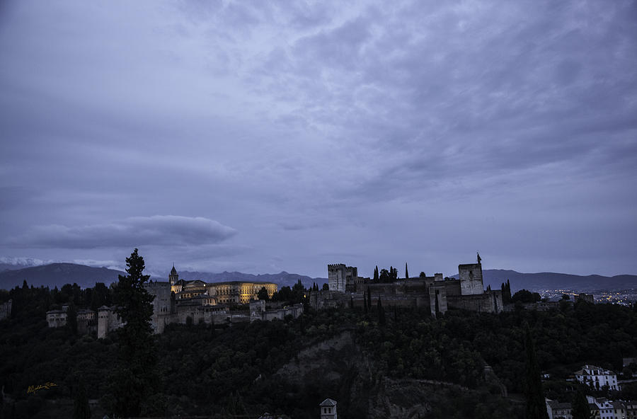 The Alhambra Lit Up - Granada - Spain Photograph by Madeline Ellis