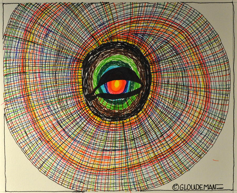 The All Seeing Eye Drawing By Denis Gloudeman