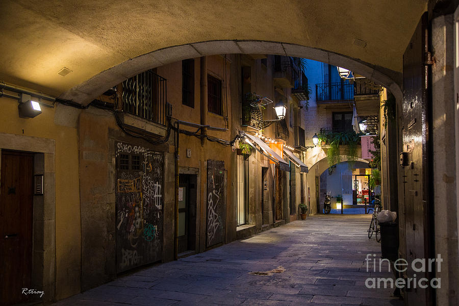The Alley- in Beautiful Barcelona Photograph by Rene Triay FineArt Photos