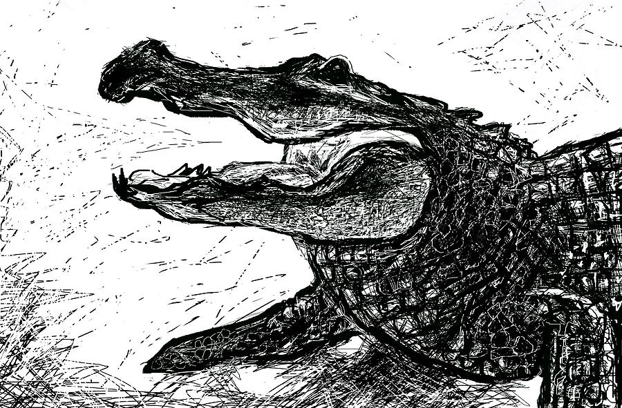 The Alligator Digital Art by Paul Sutcliffe