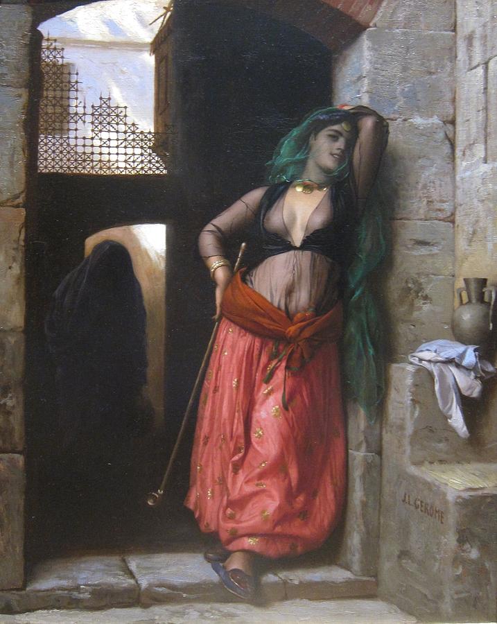 Nude Painting - The Almeh by Jean-Leon Gerome