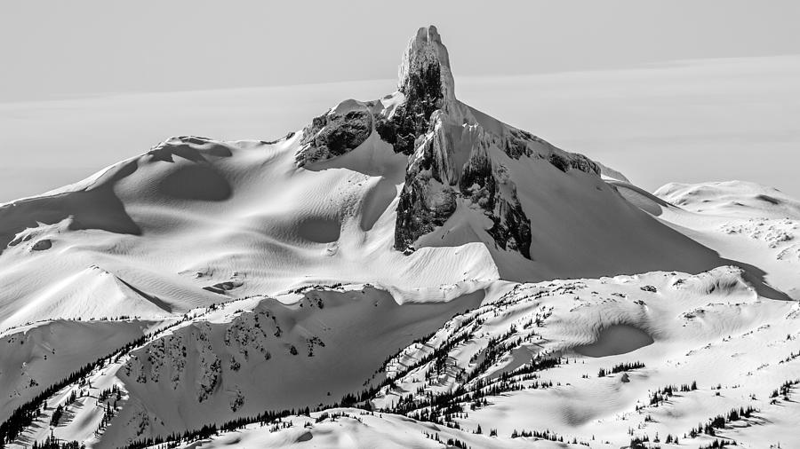 Black And White Photograph - The Almighty Black Tusk Mountain  by Pierre Leclerc Photography