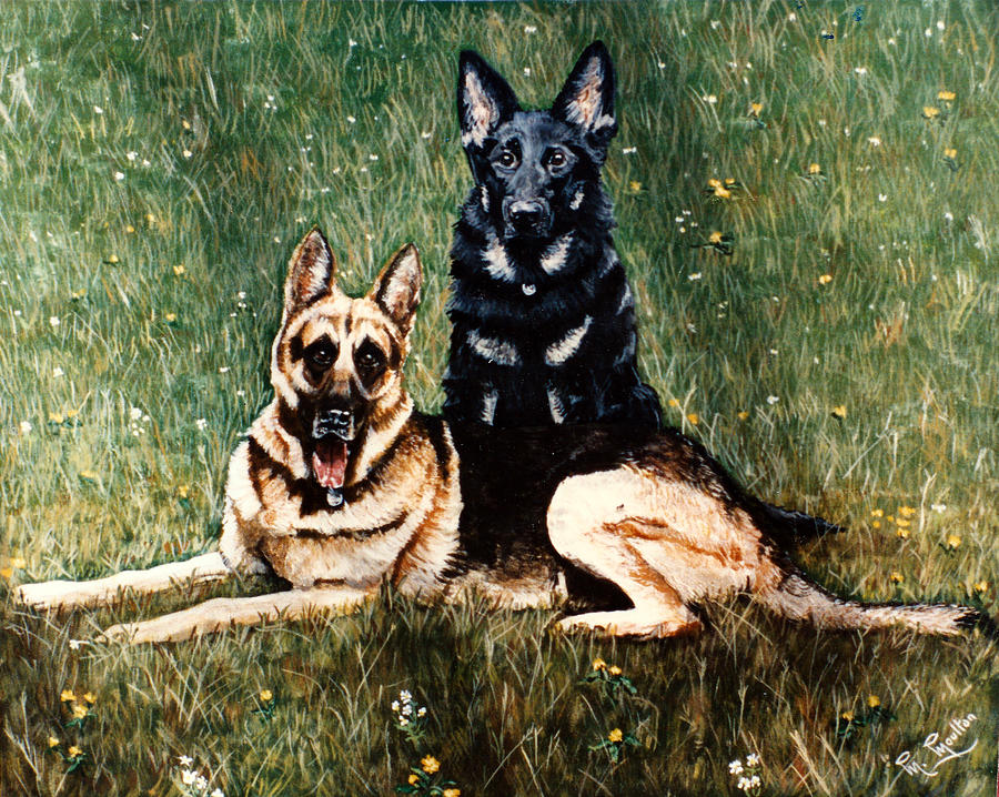 The Alsatians Painting by Mackenzie Moulton