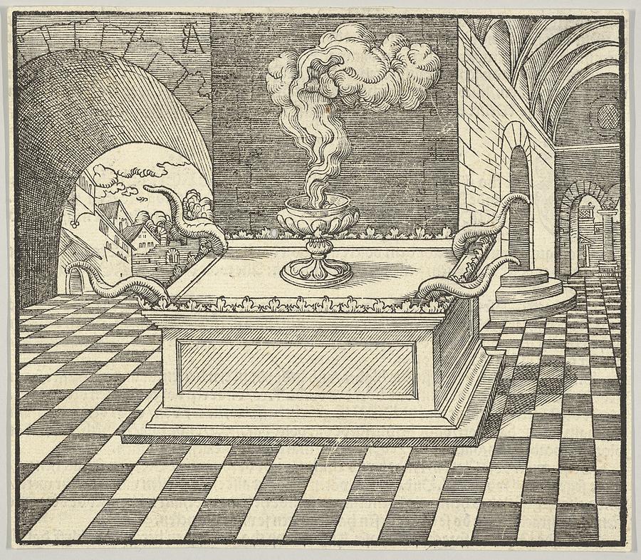 The Altar Of Incense, From De Biblie Drawing by Erhard Altdorfer Fine