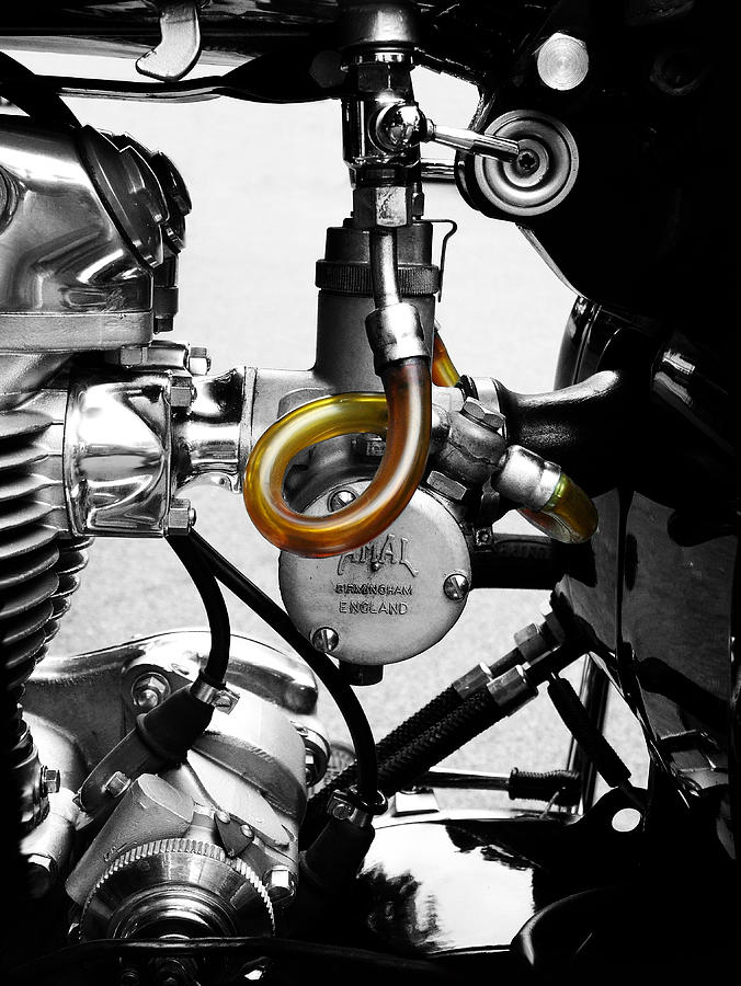 Transportation Photograph - The Amal Carb by Mark Rogan