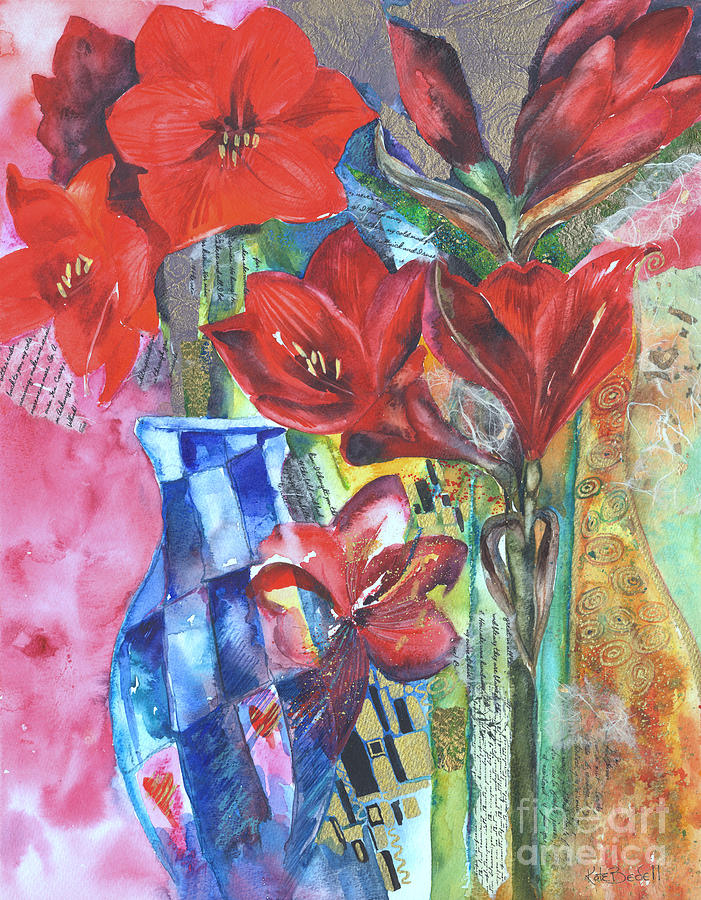 The Amaryllis Affair Painting by Kate Bedell