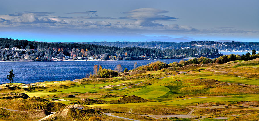 The Amazing Chambers Bay Golf Course - Site of the 2015 U.S. Open Golf Tournament Photograph by David Patterson