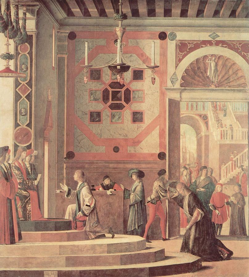 The Ambassadors Depart Painting by Vittore Carpaccio