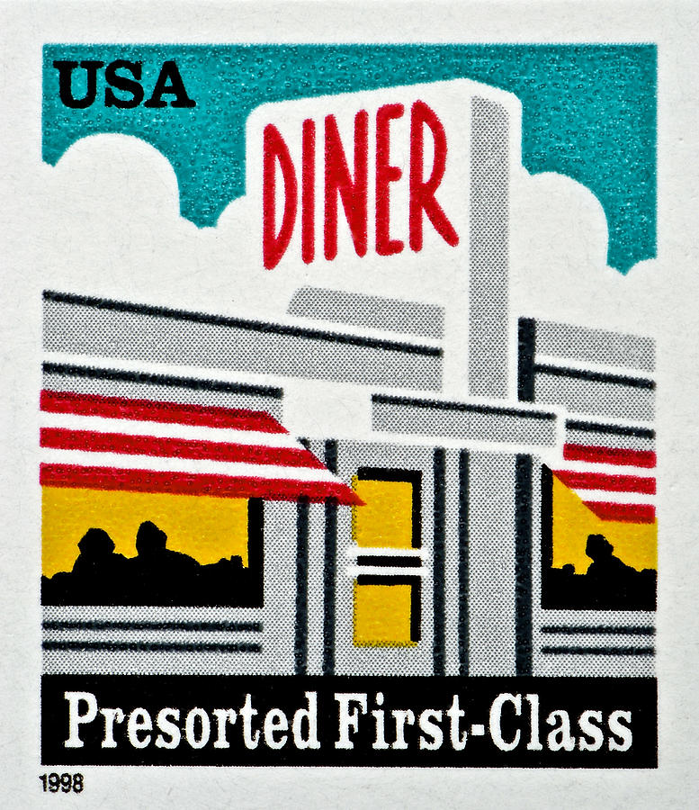 Stamp Photograph - The American Diner  by Bill Owen