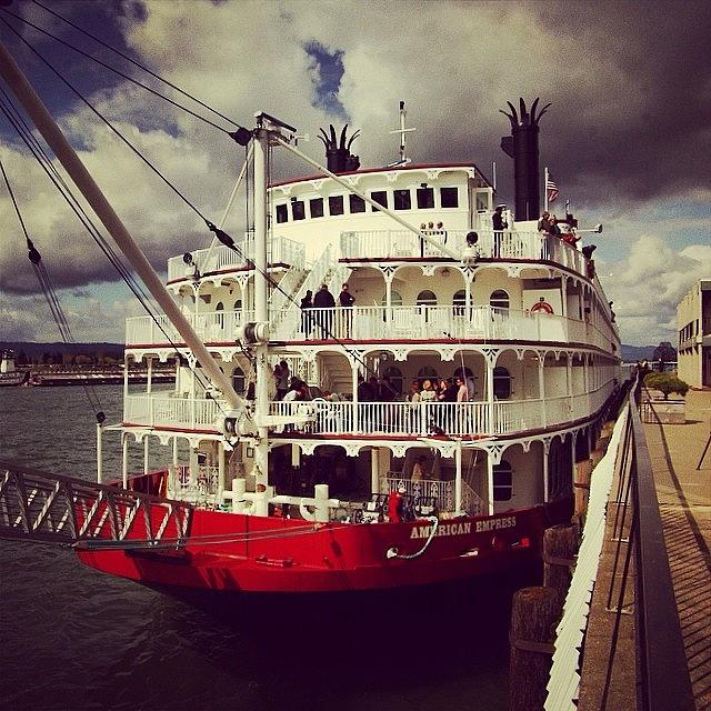 The American Empress Docked At The Photograph by Mike Warner