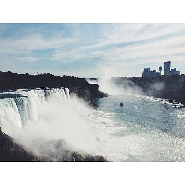 Vscocam Photograph - The American Falls Of Niagara Falls by Kristin Coleman