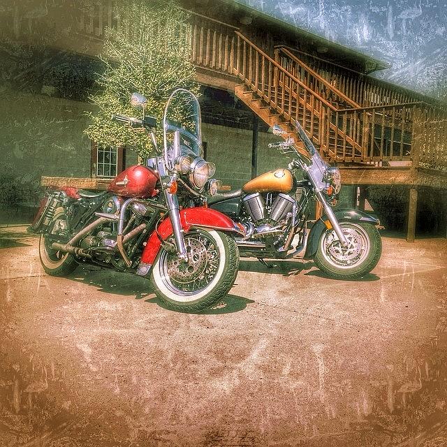 Motorcycle Photograph - The American Iron Horse by Caleb Daugherty