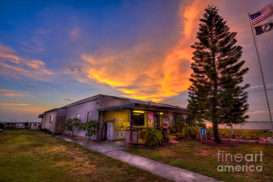 Sunset Photograph - The American Legion by Marvin Spates