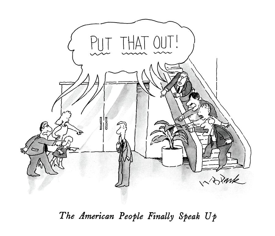 The American People Finally Speak Drawing by W.B. Park