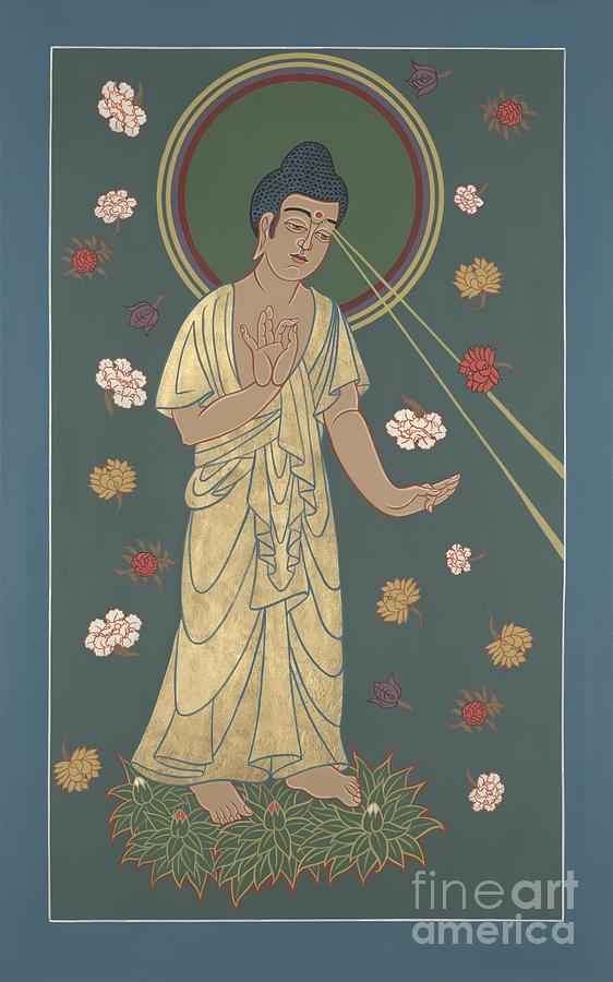 The Amitabha Buddha Descending 247 Painting by William Hart McNichols