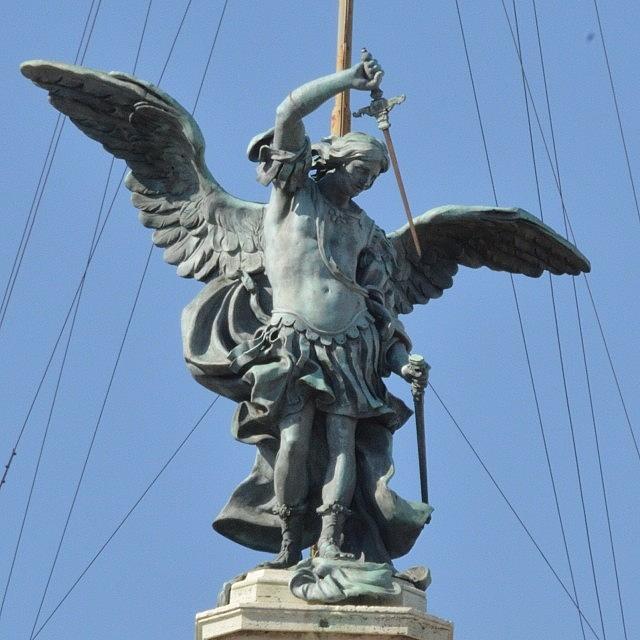 Holiday Photograph - The Angel At The Top Of Castel SantAngelo by Eve Tamminen