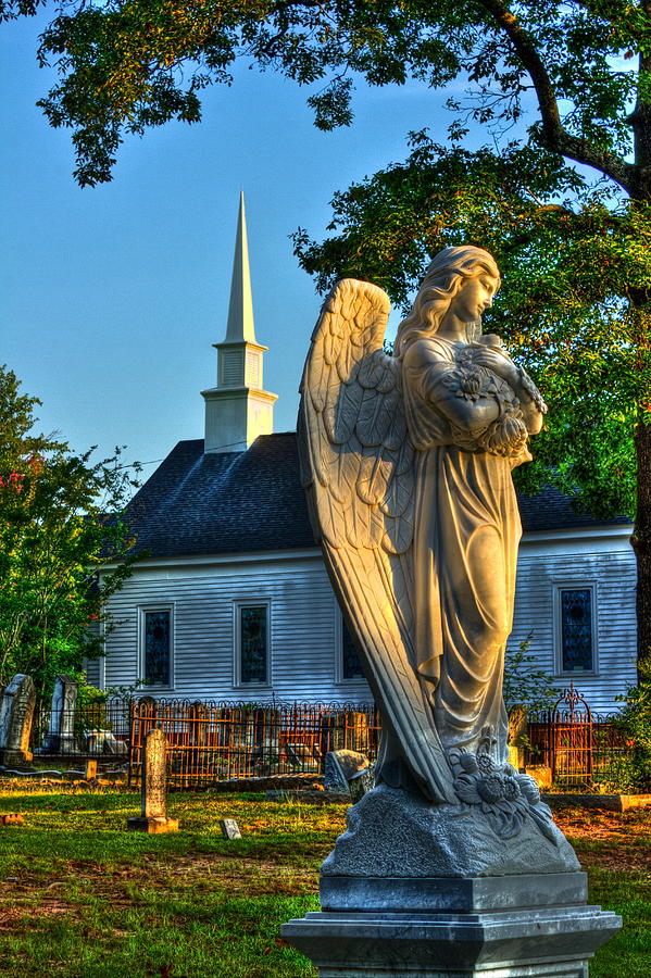 The Angel Guardian of Walker United Methodist Church Photograph by Reid Callaway