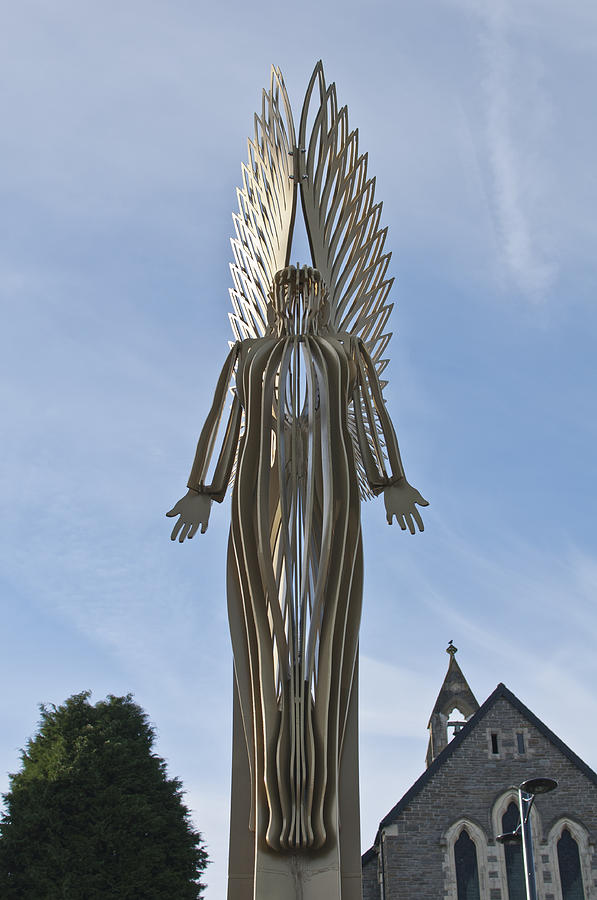 The Angel of Bargoed 3 Photograph by Steve Purnell